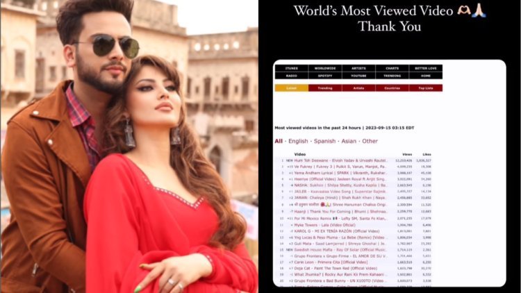 Urvashi Rautela and Elvish Yadav's Music Video Hum To Deewane Breaks Records, Becomes World Most Viewed Video