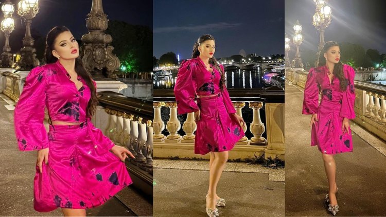 Actress Urvashi Rautela Shines in Glamour at Paris Fashion Week