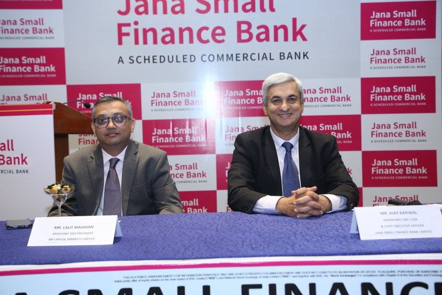 JANA SMALL FINANCE BANK LIMITED INITIAL PUBLIC OFFERING OPENS ON WEDNESDAY, FEBRUARY 7, 2024
